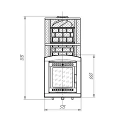 ПЕЧЬ БАННАЯ «АТМОСФЕРА XXL» СЕТКА НЕРЖАВЕЙКА