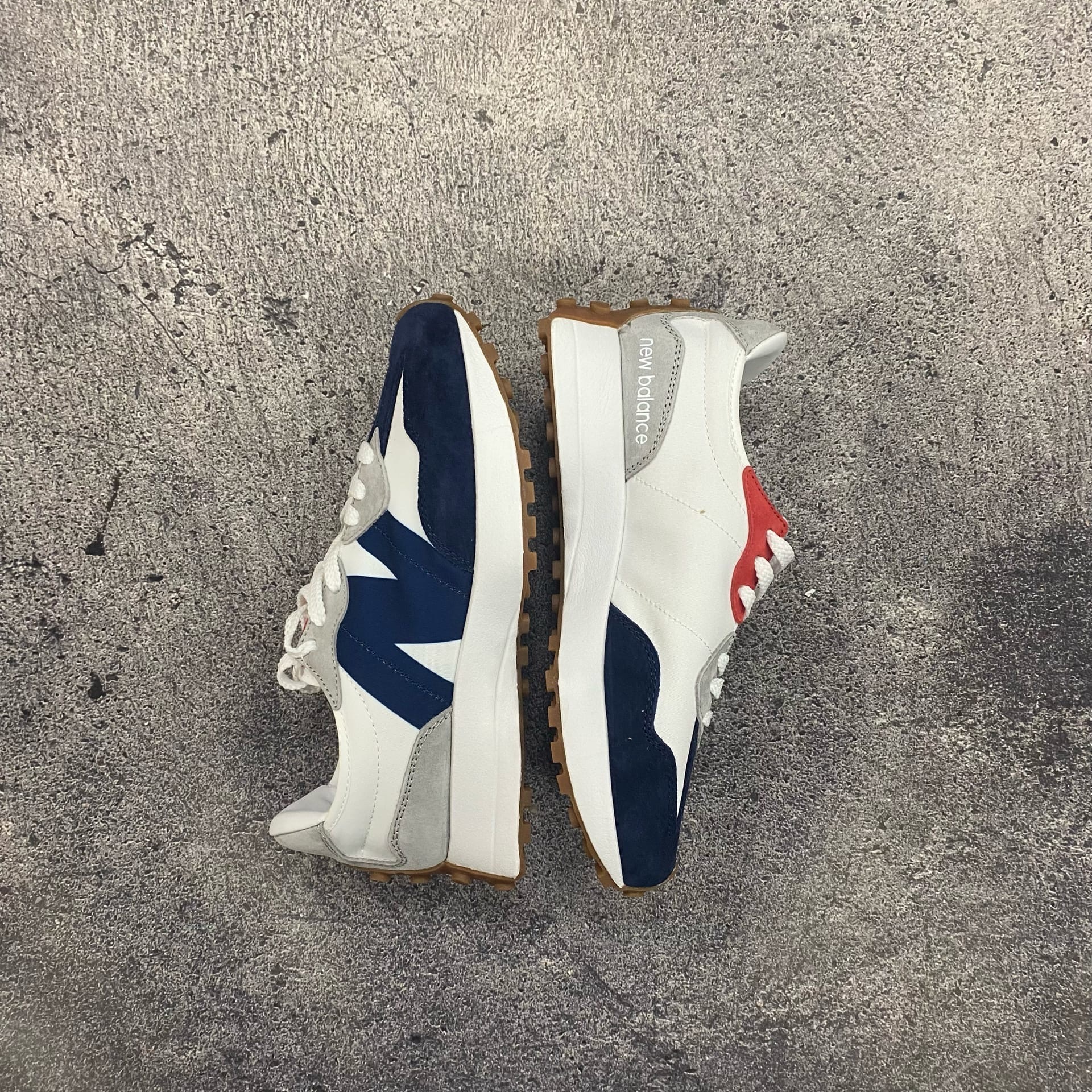 New Balance 327 blue red 3 499 NUMBERS