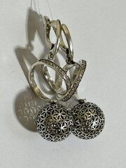 Церера (серьги из серебра)