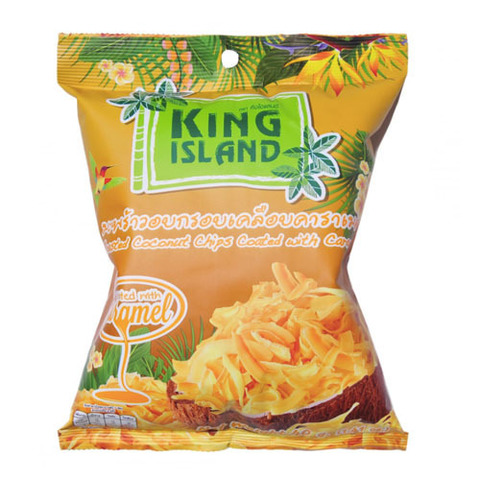 Кокосовые чипсы с карамелью KING ISLAND