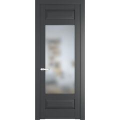 Межкомнатная дверь эмаль Profil Doors 4.3.3PD графит остеклённая