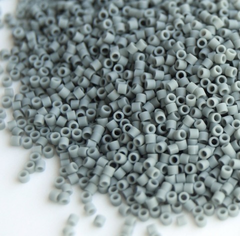 DBS-0761 Бисер цилиндрический Миюки делика 15/0 /Miyuki delica 15/0 Opaque Grey Matted