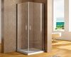 Aquanet AE12-N-90H190U-CT-2 шт Aquanet Cinetic, Душевое ограждение дверь + дверь 900х900мм, хром, 6мм (254236)