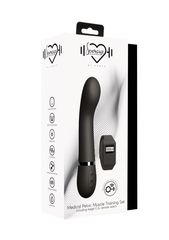 Черный вибромассажер Kegel G - 20 см. - 