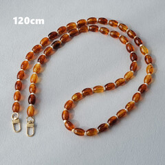 Ручка из бусин (рыжая) S-70