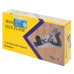 39-5-175 Рубанок 175 мм, лезвие 45 мм, №3, металлический литой корпус (РемоКолор)