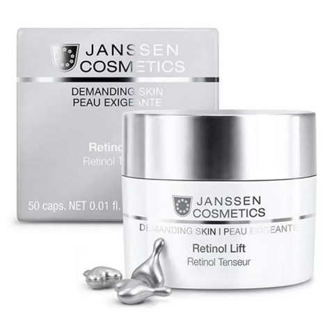 Janssen Demanding Skin: Капсулы с ретинолом для разглаживания морщин (Retinol Lift)