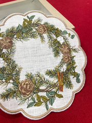 Новогодняя салфеточка-поддарельник