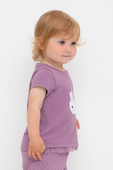 фуфайка  для девочки  КР 302321/насыщенный виноград к523