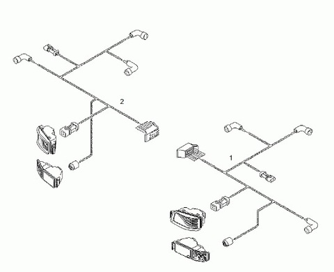 Кабельные линии фар и поворотников МАН/MAN  85254136113 - Кабельная линия МАН левая сторона   85254136115 - Кабельная линия МАН правая сторона