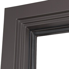 Входная дверь уличная АСД с терморазрывом 3К Норильск муар коричневый / Белый матовый