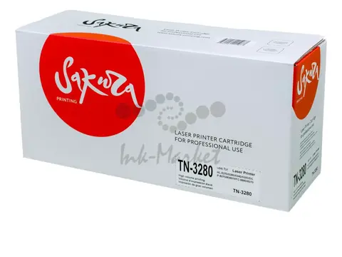 Картридж Sakura TN3280 для Brother, черный, 8000 к.