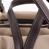 Сумка Саломея 607 леар бежевый + шоколад