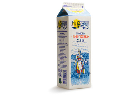 Молоко Вологжанка 2.5%, 1л
