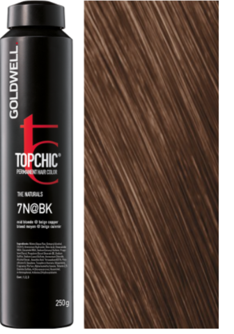 Goldwell Topchic 7N@BK - средний блонд с бежево-медным сиянием (осенний блонд) TC 250ml