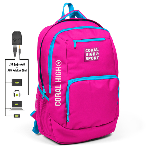 Çanta \  Сумка \ Bag CORAL HIGH SPORT SIRT ÇANTA(USB+AUX SOKETLİ)23249