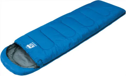 Спальный мешок Alexika CAMPING PLUS синий, одеяло, левый