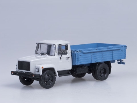 GAZ-3307 wooden board engine ZMZ-513 gray-blue AutoHistory 1:43