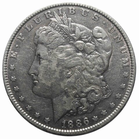 1 доллар США (Морган) 1886 год. VF-XF