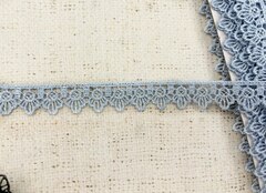 Кружево плетеное, ш. 1,8 см, светло-голубой