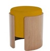 Пуф Lagom (горчичный, натуральный дуб)