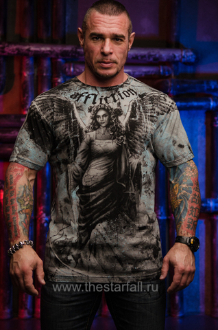 Affliction | Футболка мужская RELEASE A21243I перед на модели