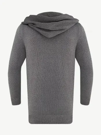 Кардиган с капюшоном из экохлопка