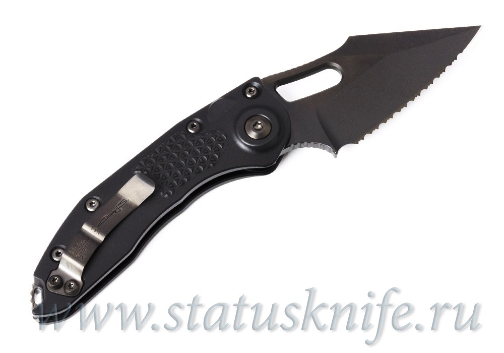 Нож Microtech Stitch Auto 169-3DLCTSH Serrated Shadow