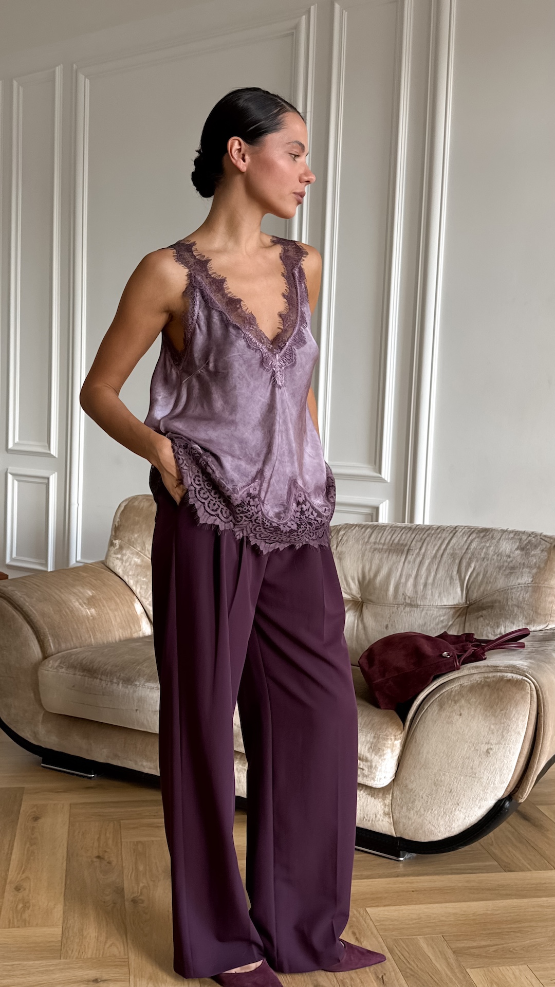 Топ с кружевной фантазийной отделкой