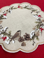 Новогодняя салфеточка-поддарельник