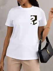 Футболка больших размеров с принтом фигуры