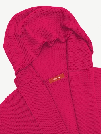 Кардиган с капюшоном из экохлопка