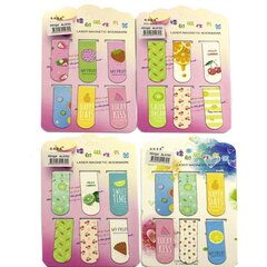 
          Набор магнитных закладок, Alingar, 120х20 мм, "Фрукты", 6 шт., европодвес