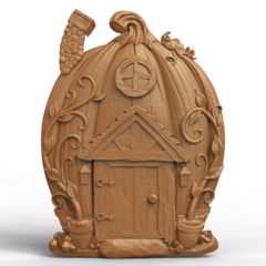 Силиконовый молд № 437 Домик 2 D( серия домики для гномов и фей)