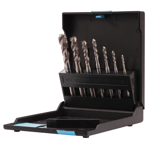 Набор метчиков машинных M3 -M12 HSSE DIN371/376 (Винт., C/2,5P, R39) 7пр Volkel 47864