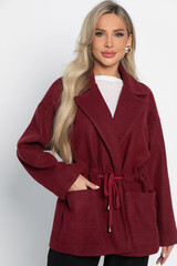 Пальто-пиджак (бордо) Б15083-7М LT Collection