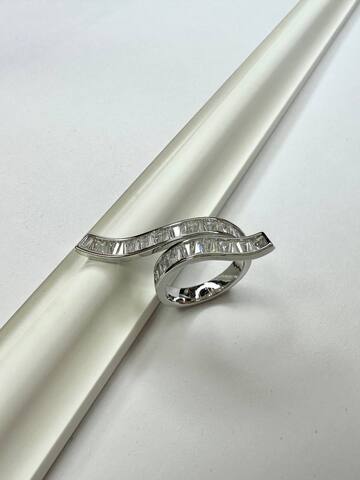 Кольцо Эсми, серебряный цвет