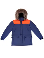 Куртка утепленная на пуху с мехом