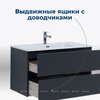 Aquanet 306164 Тумба с раковиной Алвита new 90 2 ящ. цв.антрацит (306164)