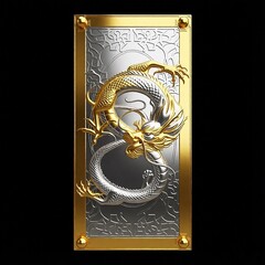 Силиконовый молд № 2123 накладка Дракон