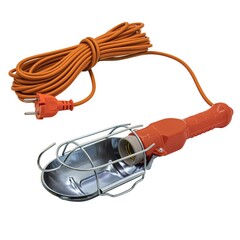 Светильник переносной ПВС 2х0,75мм, 6А, керамический патрон Е27, с выключателем, 10м (Very) 89-0-280