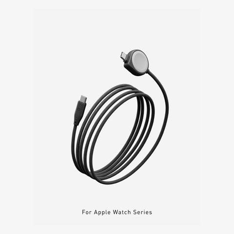 Кабель Energea Flow DUO WATCH, 2 в 1, USB-C to USB-C/Apple Watch, 60W 1.5M, Черный | Black