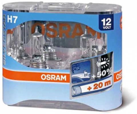 Галогенные лампы Osram H7 Silver Star + 50% света 64210 SVS