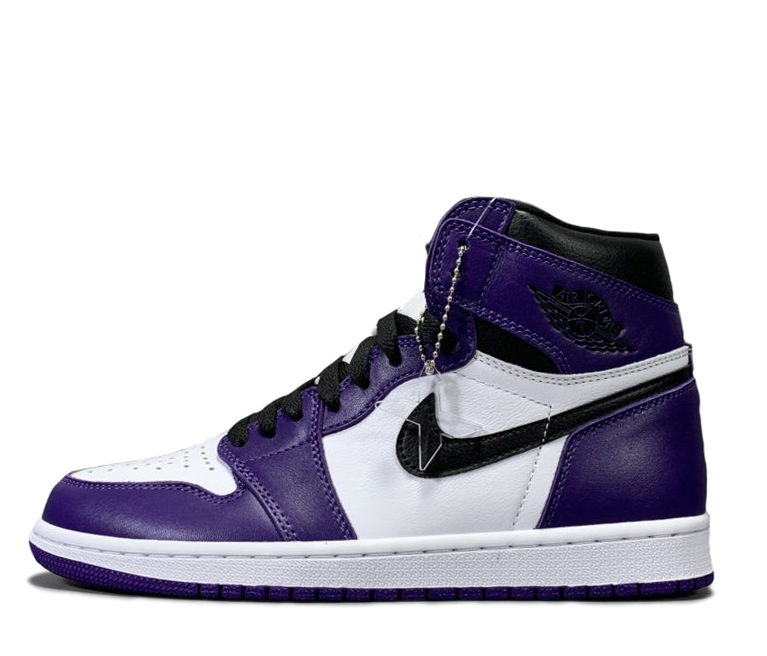 court purple jordan 1 size 5