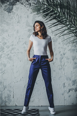 Брюки женские м510 toray стретч темно-синийSZ6