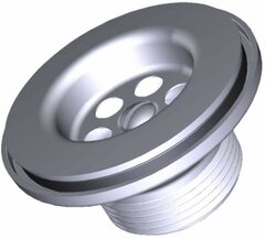 Aquant Выпуск 1 1/4" с нержавеющей сеткой белый, NV114-70-MR (NV114БЕЛ-70РS) 718178
