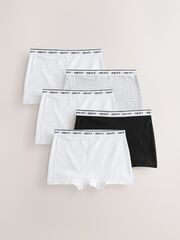 Трусы-шорты для девочки Next AA8-176, 5 шт., Белый, Серый, Черный