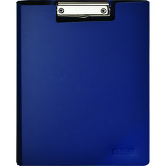 Папка-планшет Attache A4 пластиковая синяя с крышкой