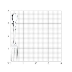 2301020019 - Вилка десертная из серебра 