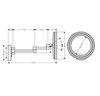 Hansgrohe Logis Universal 73570000 Косметическое зеркало с подсветкой, с 3-кратным увеличением, хром